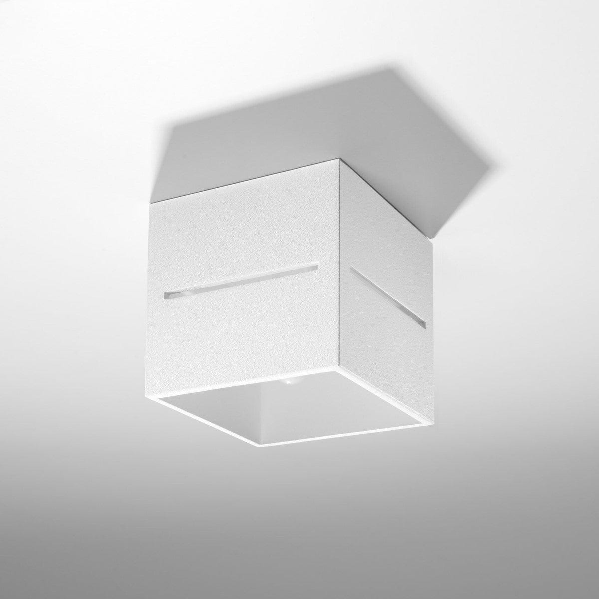 LOBO Vit Taklampa - Minimalistisk Aluminium Design - G9 LED Socker - 10x10x10 cm