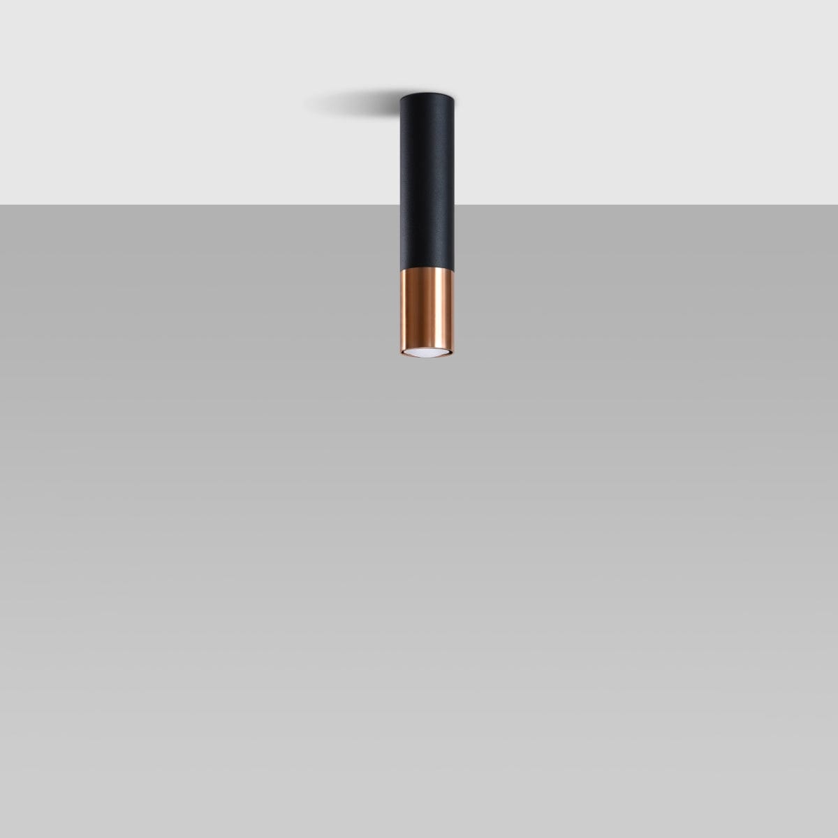 LOOPEZ Taklampa Svart/Koppar - Modern Spot Light - Lätt att rengöra - Utbytbart GU10-lampor - Universellt monteringssystem - Tidös design