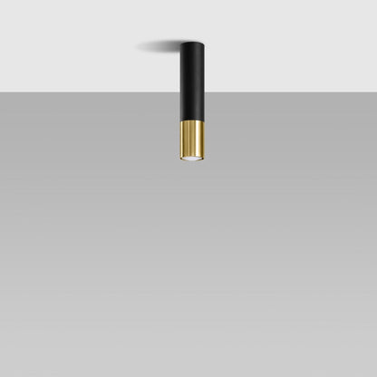 LOOPEZ Taklampa Svart/Guld - Modern Spotlight - Lätt att Rengöra - Bytbara GU10 Lampa - Universellt Monteringssystem - Tidlös Design