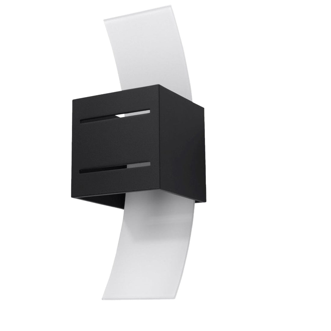 Loreto Vägglampa - svart - modern aluminium &amp; glas - G9 LED-kompatibel - 10x12x30 cm