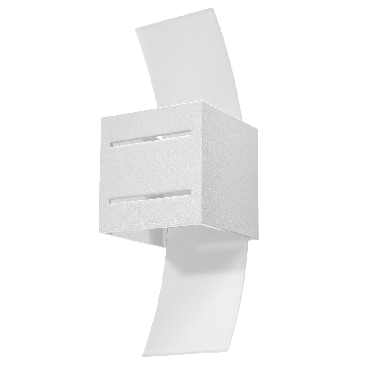 Loreto Vägglampa - Vit - Modern Aluminium & Glas - G9 LED Kompatibel - 10x12x30 cm