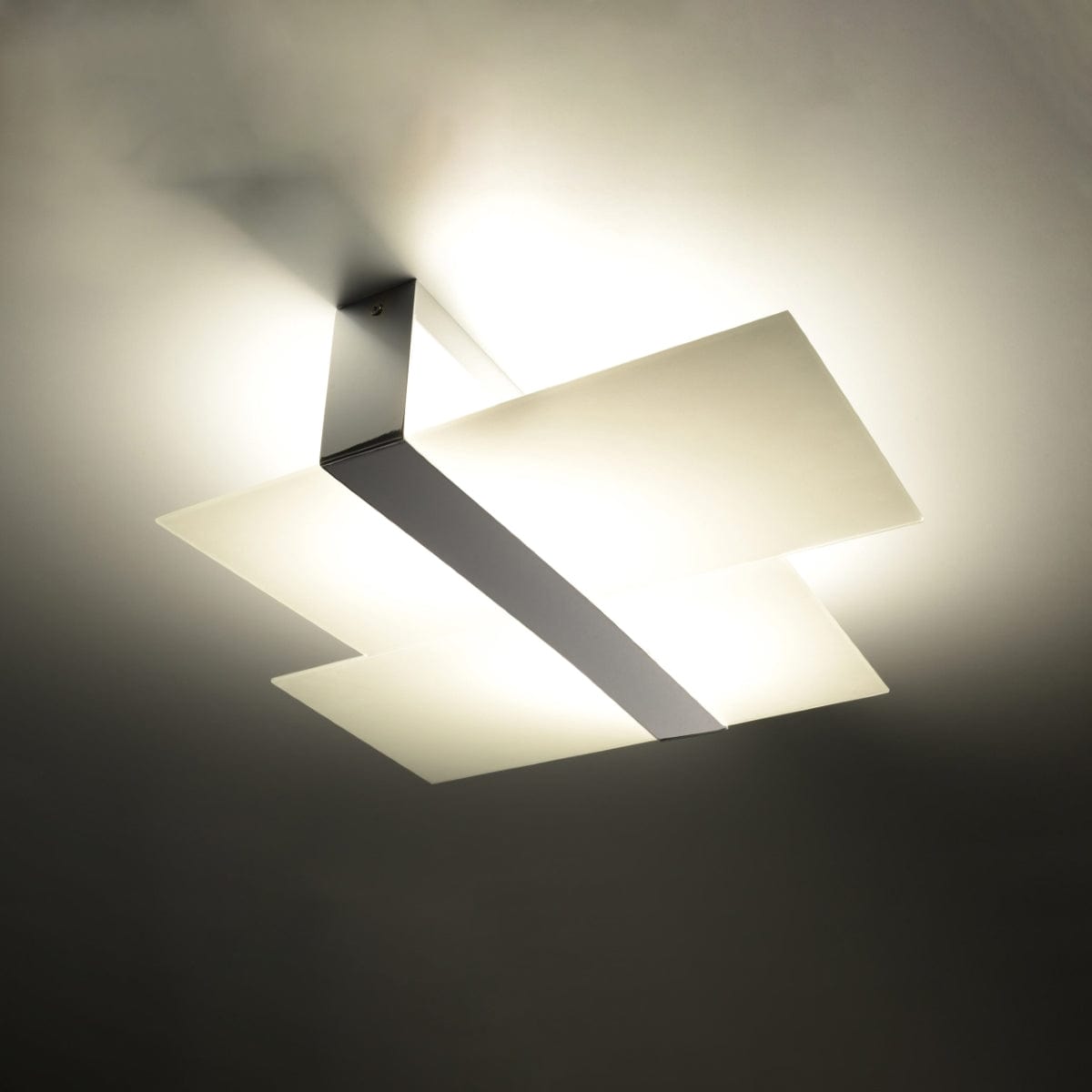Massimo Taklampa - Krom &amp; Vit - E27 Max 15W - Modern Skandinavisk Design