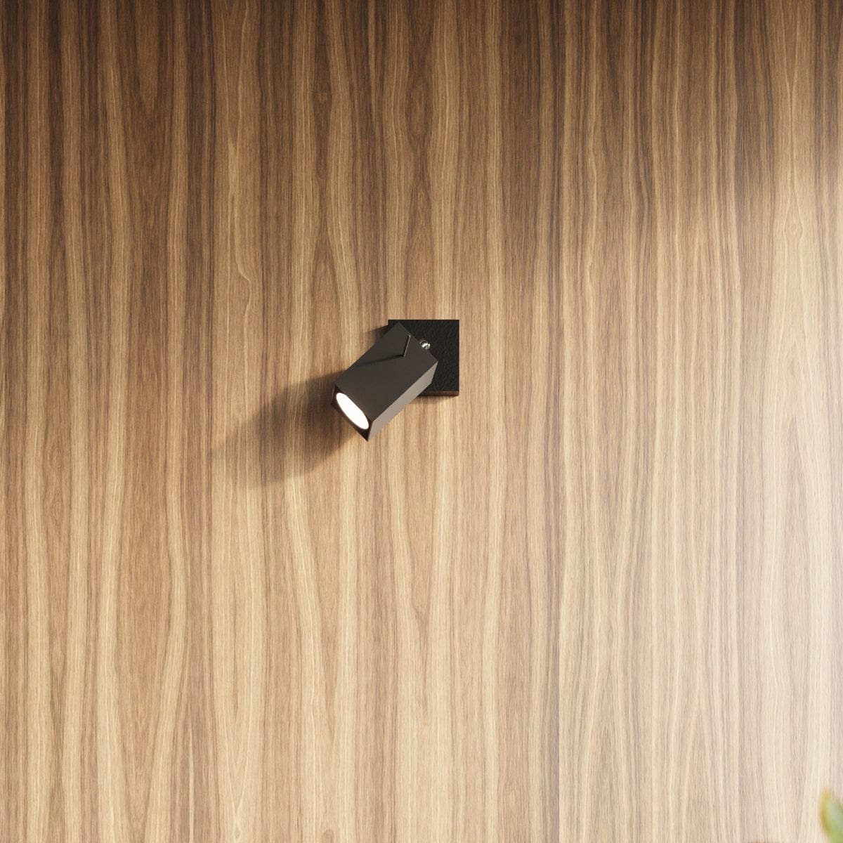 Merida Industrial Black Single Spotlight - Justerbar Stål Vägg-/Taklampa - 8x16x8 cm