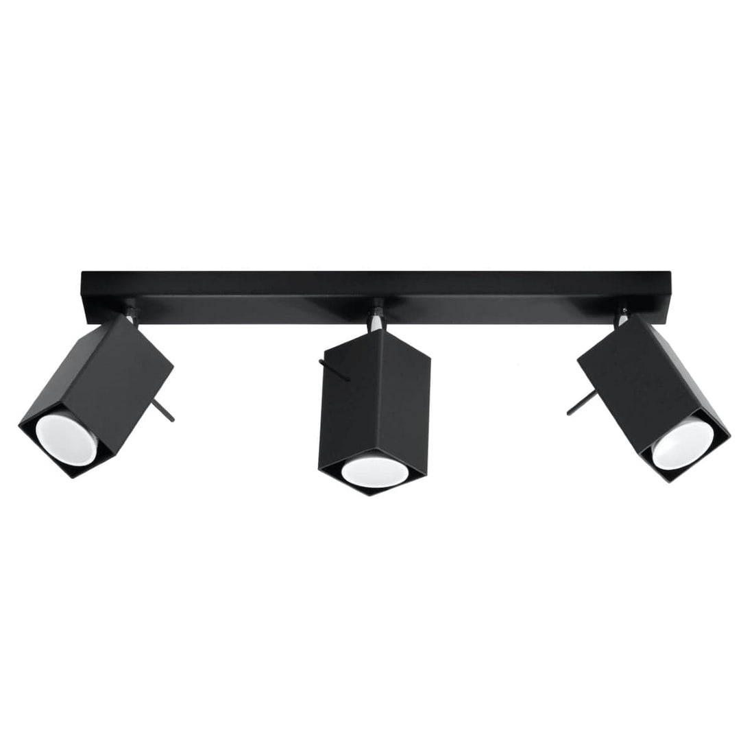 Merida Industrial Black Triple Spotlight - Justerbar Stål Vägg- &amp; Taklampa - 45x6x16 cm