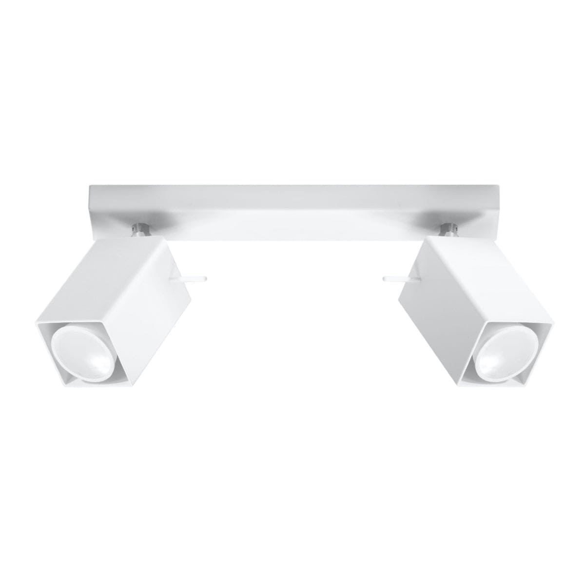 Merida Industrial White Dubbel Spotlight - Justerbar Stål Taklampa, 30x6x16 cm