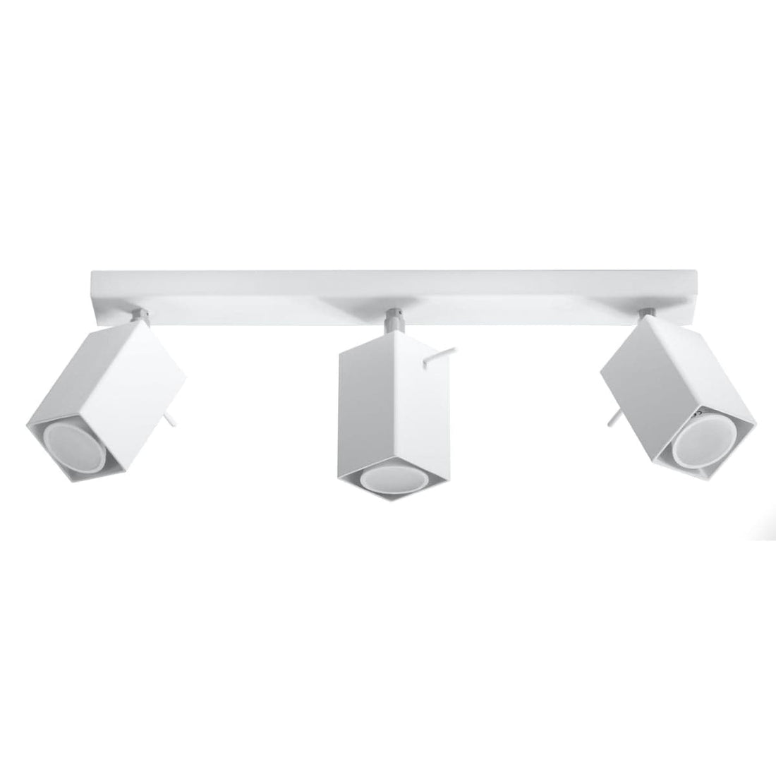 Merida Industrial White Triple Spotlight - Justerbar Stål Taklampa, 45x6x16 cm