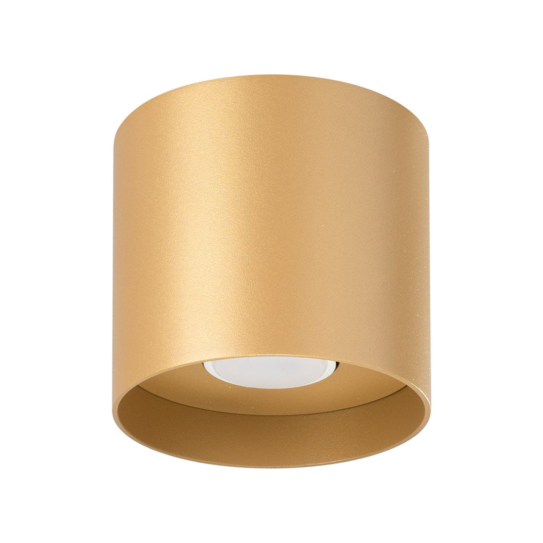 MIKA Taklampa Guld - Minimalistisk Design - Anpassningsbar Lampa - Modern och Mångsidig - Högkvalitativ Polsk Produktion - Elegant Cylindrisk Form