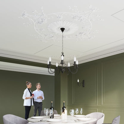 Minerwa Chandelier - 3-armad kandelaber design - E14 - Svart stålfinish - Klassisk elegans