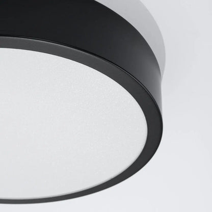 Onyx 30 Taklampa Svart LED 3000K - Rund Takplafond - Enkelt och Elegant Design - Lätt att Rengöra - Mjuk och Diffuserad Ljus - Minimalistisk Stil