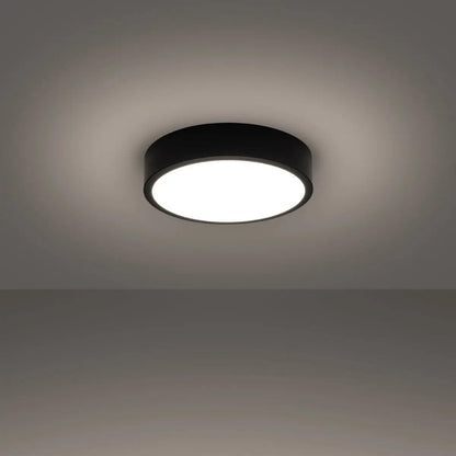 Onyx 30 Taklampa Svart LED 3000K - Rund Takplafond - Enkelt och Elegant Design - Lätt att Rengöra - Mjuk och Diffuserad Ljus - Minimalistisk Stil