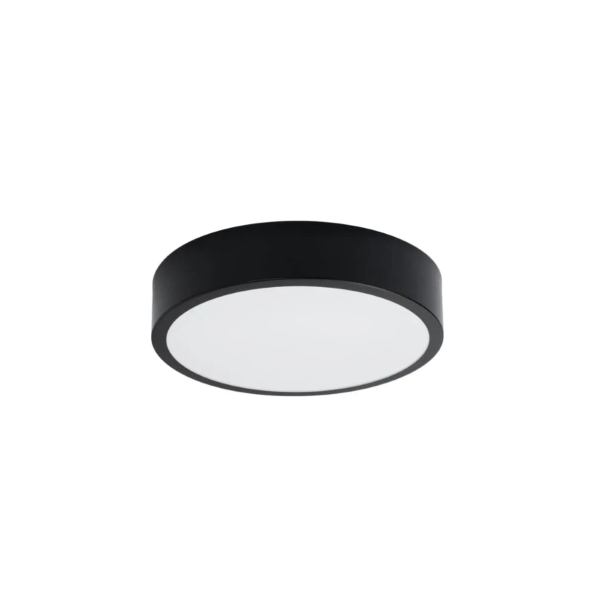Onyx 30 Taklampa Svart LED 3000K - Rund Takplafond - Enkelt och Elegant Design - Lätt att Rengöra - Mjuk och Diffuserad Ljus - Minimalistisk Stil
