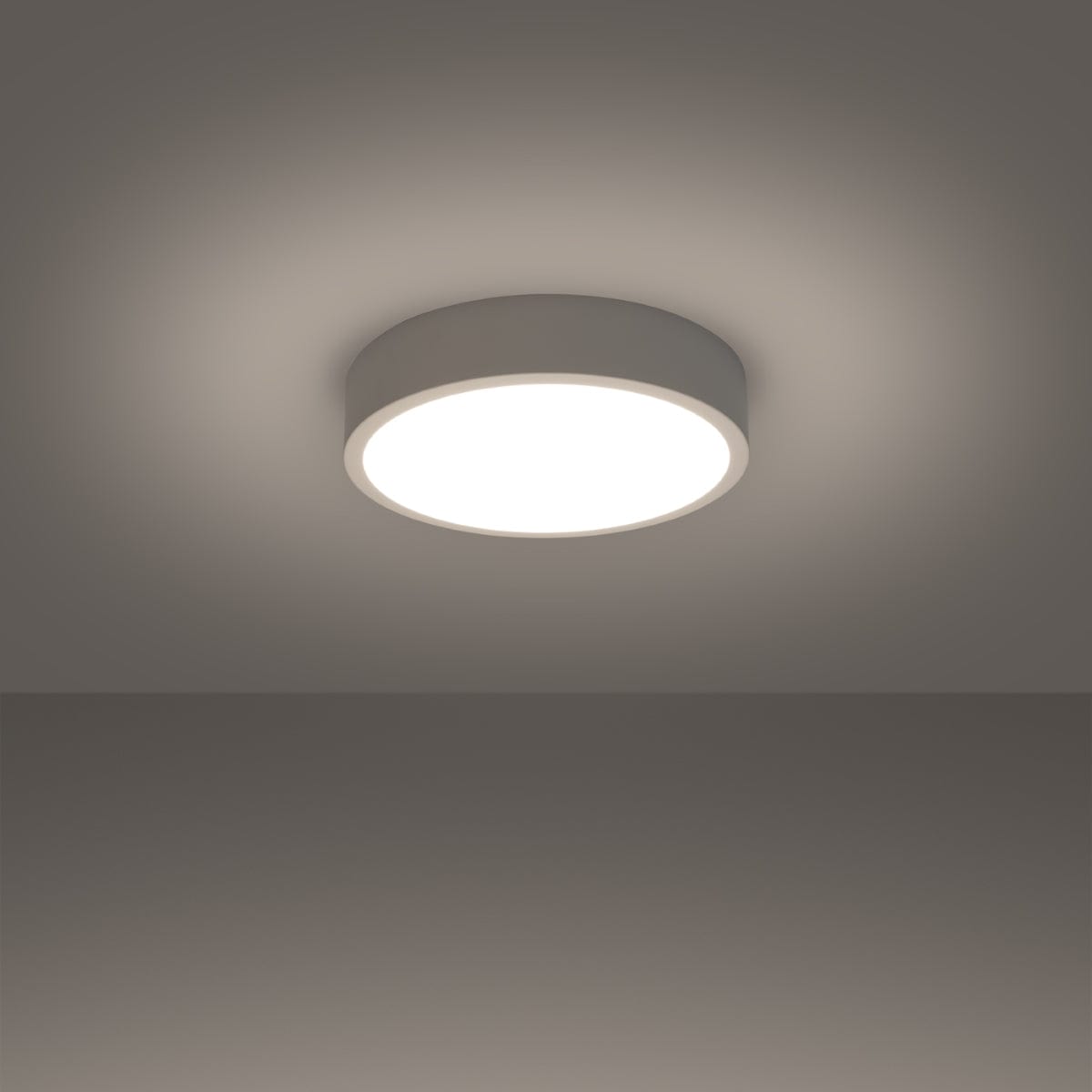 Onyx 30 Taklampa Vit LED 3000K - Rund Takplafond - Enkelt och Elegant Design - Lätt att Rengöra - Mjuk och Diffuserad Ljus - Minimalistisk Stil