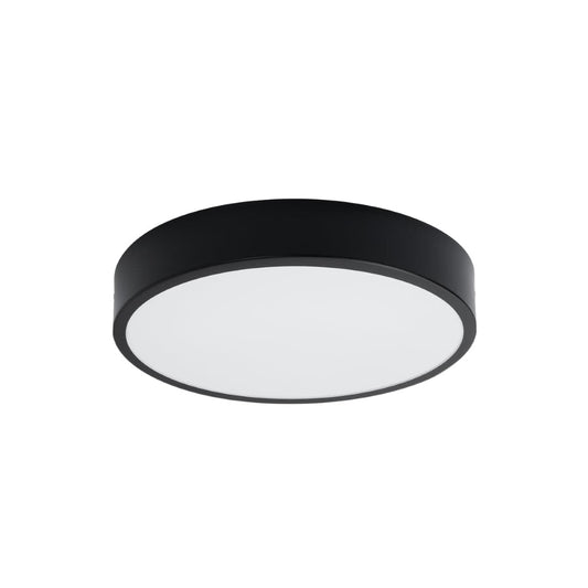 Onyx 40 Taklampa Svart LED 3000K - Rund Takplafond - Enkel och Elegant Design - Lätt att Rengöra - Mjuk och Diffuserad Ljus - Minimalistisk Stil