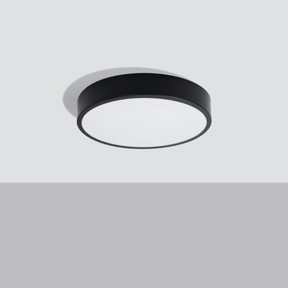 Onyx 40 Taklampa Svart LED 3000K - Rund Takplafond - Enkel och Elegant Design - Lätt att Rengöra - Mjuk och Diffuserad Ljus - Minimalistisk Stil