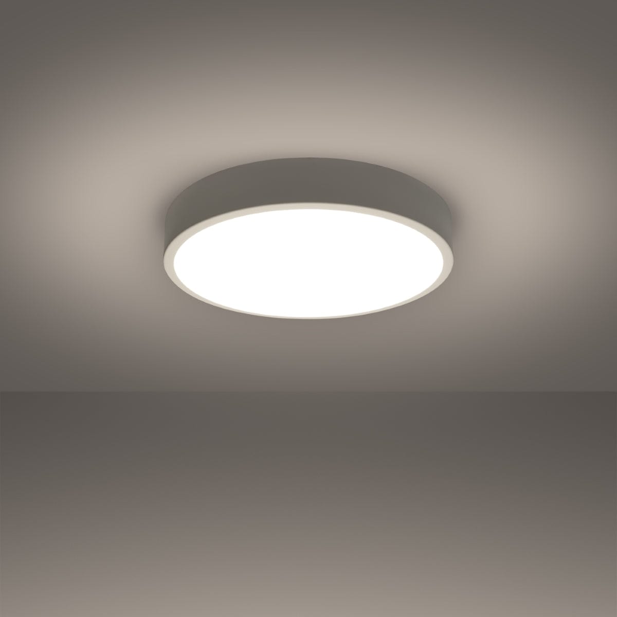 Onyx 40 Taklampa Vit LED 3000K - Rund Takplafond - Enkelt och Eleganta Design - Lätt att Rengöra - Mjuk och Diffuderad Ljus - Minimalistisk Stil