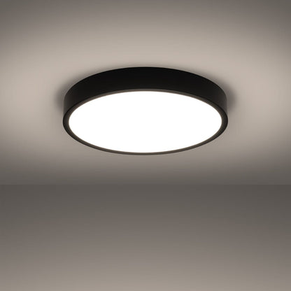 Onyx 50 Taklampa Svart LED 3000K - Rund Takplafond - Enkel och Elegant Design - Lätt att Rengöra - Mjuk och Diffus Ljus - Minimalistisk Stil