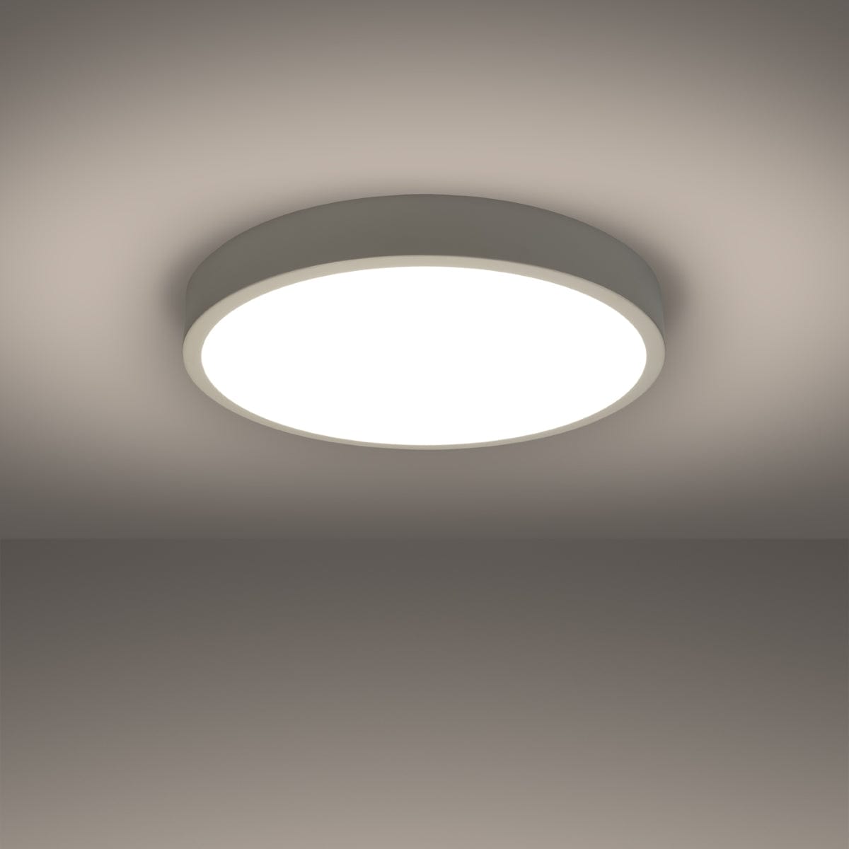 Onyx 50 Taklampa Vit LED 3000K - Rund Takplafond - Enkel och Elegant Design - Lätt att Rengöra - Mjuk och Diffuserad Ljus - Minimalistisk Stil