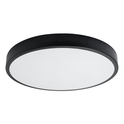 Onyx 60 Taklampa Svart LED 3000K - Rund Takplafond - Enkel och Elegant Design - Lätt att Rengöra - Mjukt och Diffust Ljus - Minimalistisk Stil