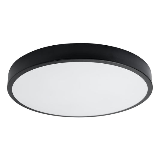 Onyx 60 Taklampa Svart LED 3000K - Rund Takplafond - Enkel och Elegant Design - Lätt att Rengöra - Mjukt och Diffust Ljus - Minimalistisk Stil