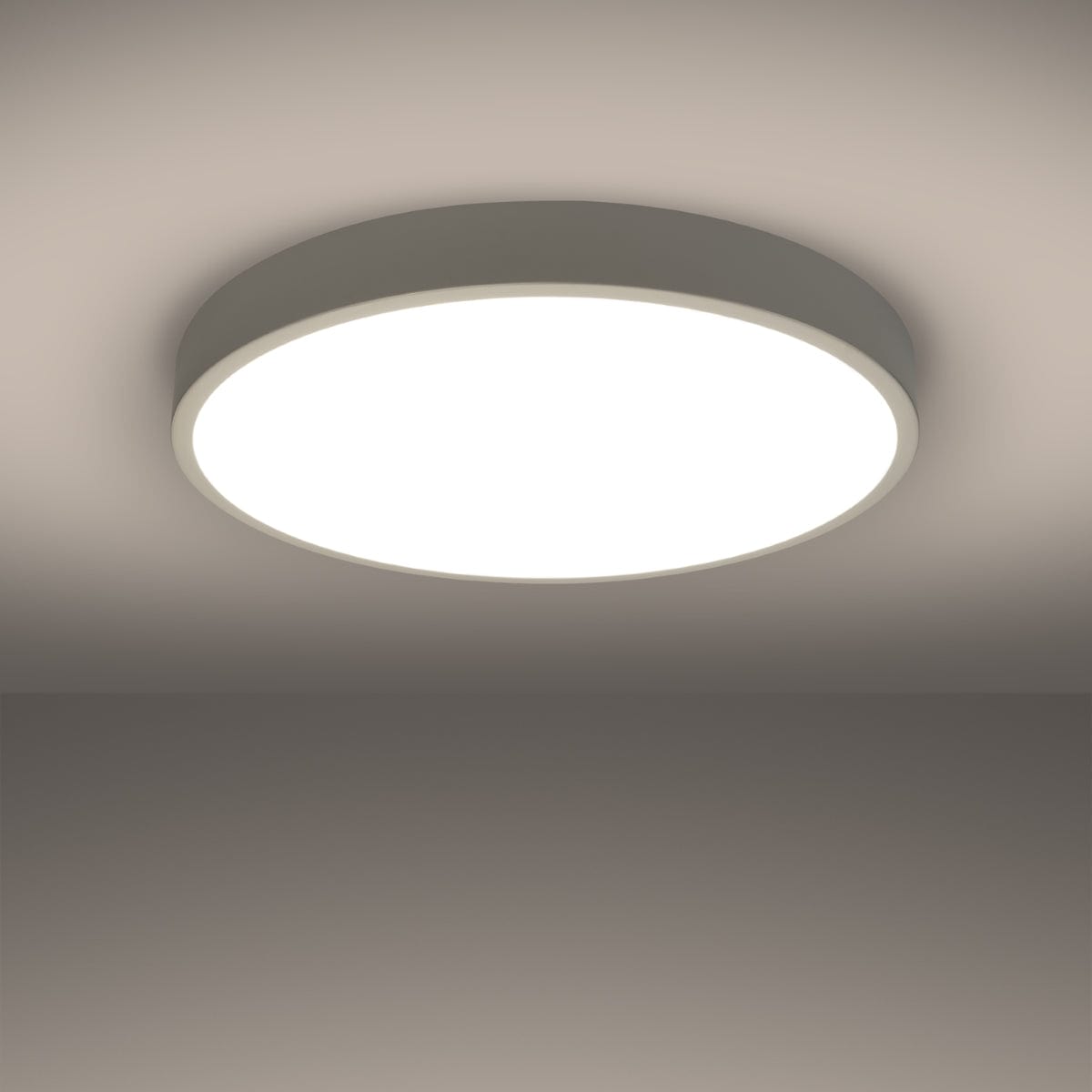Onyx 60 Taklampa Vit LED 3000K - Rund Takplafond - Enkel och Elegant Design - Lätt att Rengöra - Mjuk och Diffunderad Ljus - Minimalistisk Stil