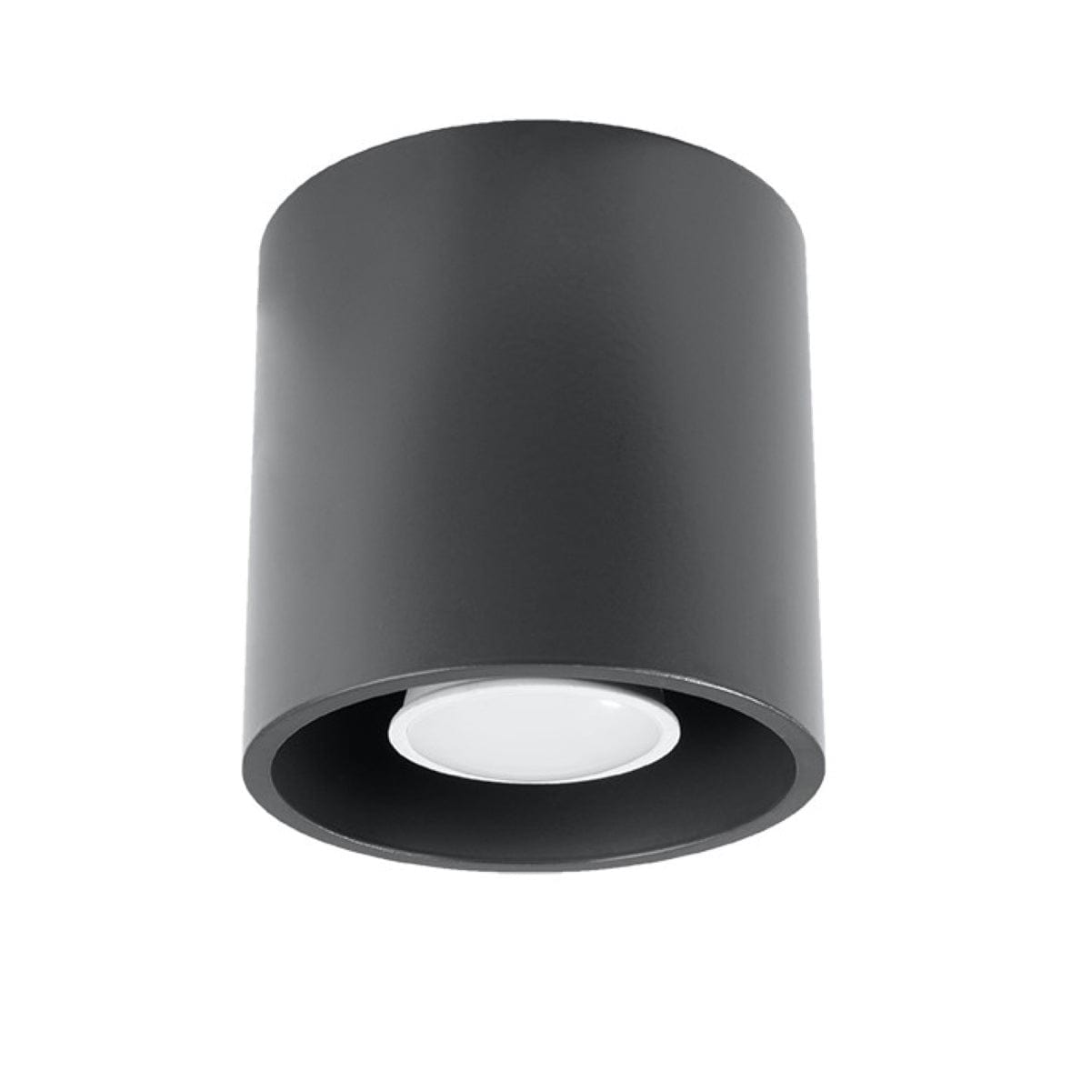 ORBIS Taklampa 1 Antracit - Minimalistisk Downlight Design - Lätt att Rengöra - Snabb och Praktisk Installation - Hög Hållbarhet - Utbytbart GU10 Glödlampor - Flera Färg- och Texturalternativ