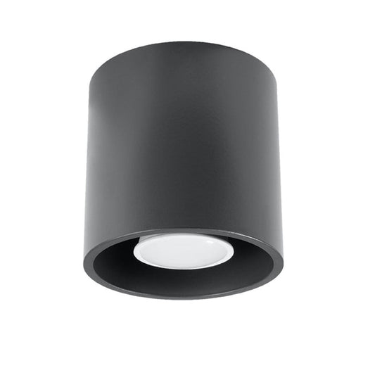 ORBIS Taklampa 1 Antracit - Minimalistisk Downlight Design - Lätt att Rengöra - Snabb och Praktisk Installation - Hög Hållbarhet - Utbytbart GU10 Glödlampor - Flera Färg- och Texturalternativ