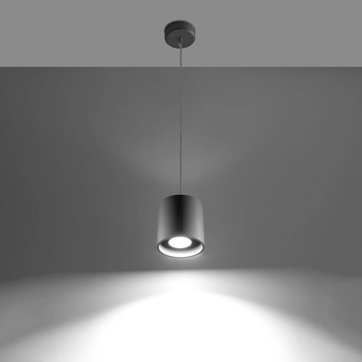 Orbis Gray Tak- &amp; Vägglampa - Cylindrisk Design - Minimalistisk Belysning