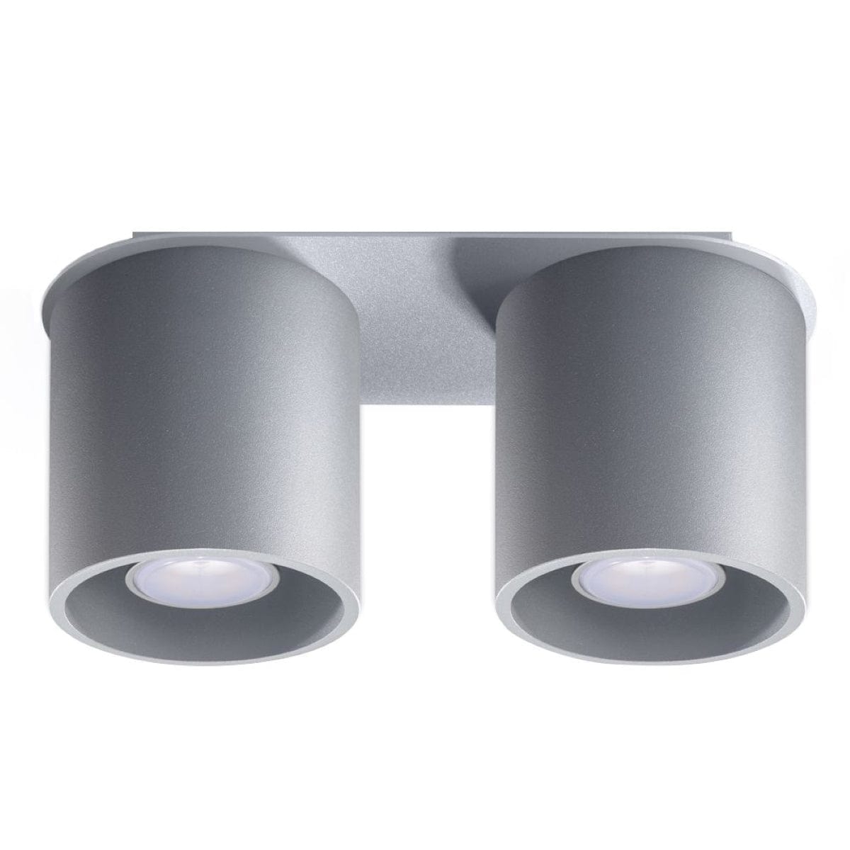 Orbis Gray Tak/ Vägglampa - Dubbel Cylindrisk Skärmar - Aluminium - Modern Design