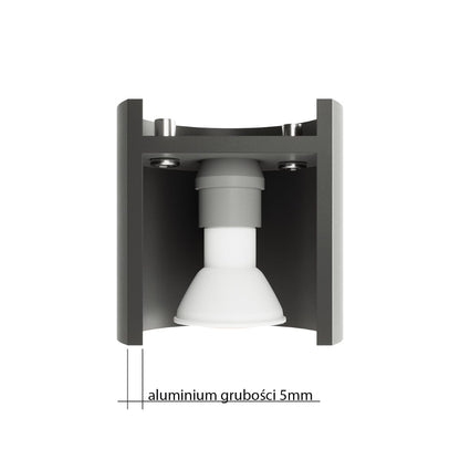 Orbis Gray Tak- &amp; Vägglampa - Modern Cylindrisk Design - Minimalistisk Belysning