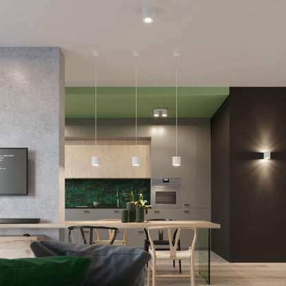 Orbis Vit Tak- / Vägglampa - Cylindrisk - LED - Aluminium