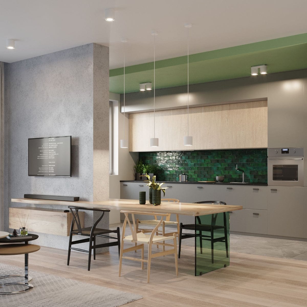 Orbis Vit Tak/ Vägglampa - Dubbel Cylindrisk Skärm - Aluminium - Modern