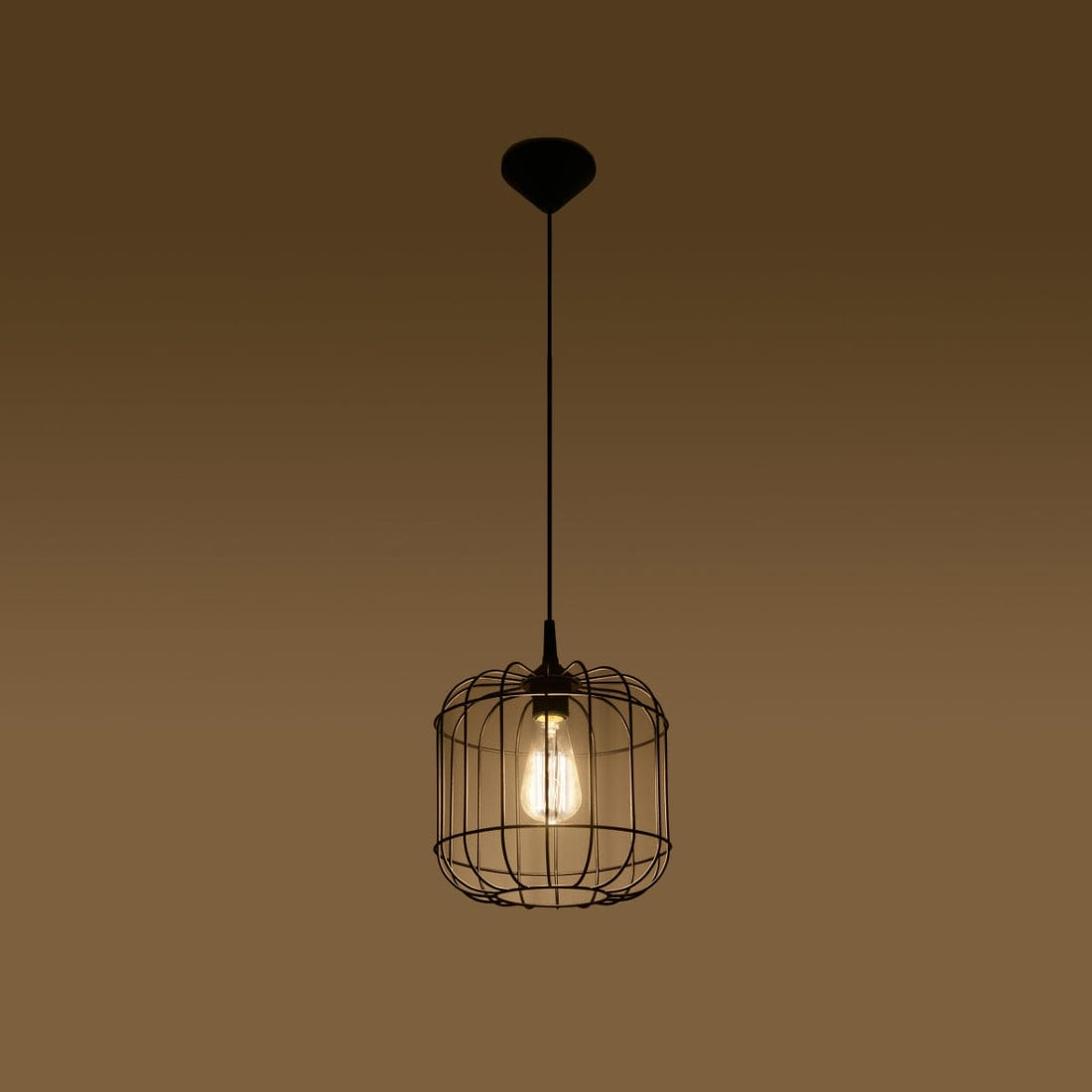 Pendellampa Celta Black - Modern Designer Hängande Lampa - Justerbar Höjd - Geometrisk Skärm - Utbytbar E27 Lampa - Stilig &amp; Funktionell