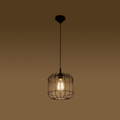 Pendellampa Celta Black - Modern Designer Hängande Lampa - Justerbar Höjd - Geometrisk Skärm - Utbytbar E27 Lampa - Stilig &amp; Funktionell