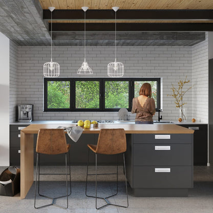 Pendellampa Celta Vit - Modern Geometrisk Design - Justerbar Hänghöjd - Utbytbar E27-lampa - Elegant och Mångsidig Belysningslösning