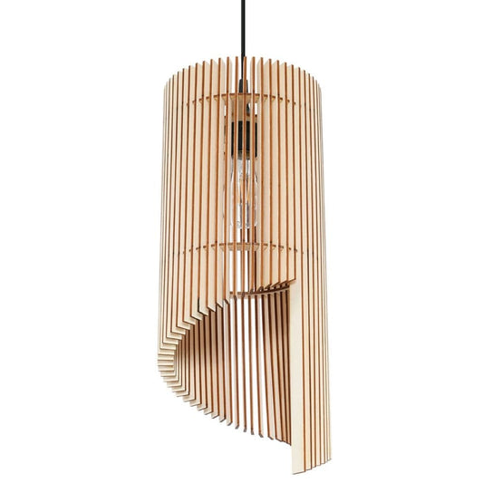 Pendellampa Trä Alexia - Skandinavisk Minimalistisk Design - E27 Glödlampa Kompatibel