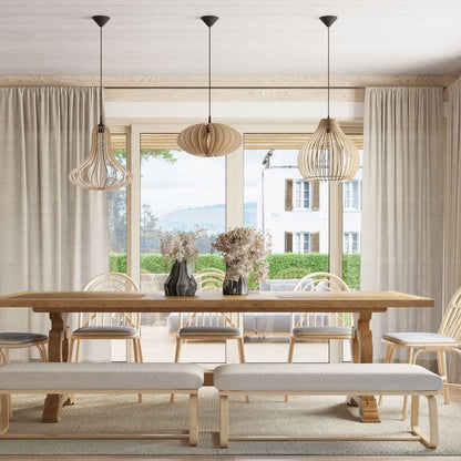 Pendellampa trä Aprilla Skandinavisk Design E27