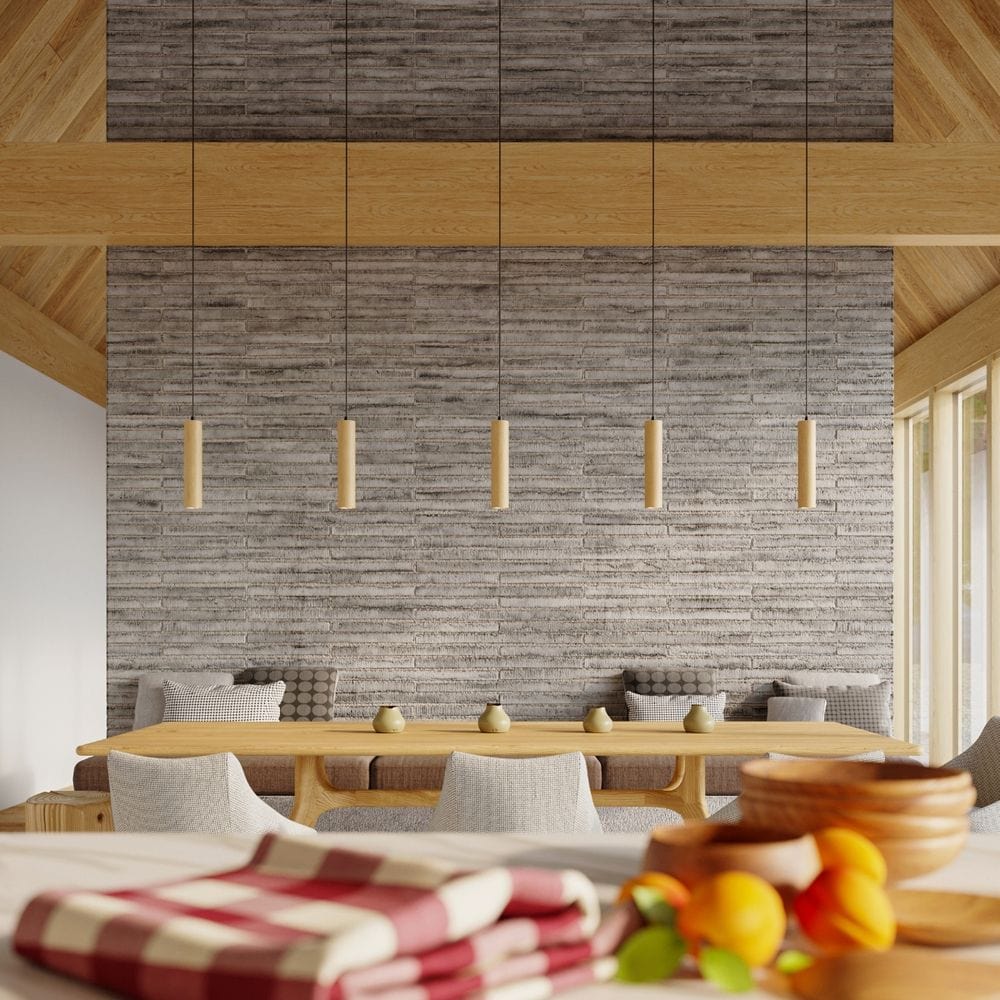 Pendant lamp wood Lino Skandinavisk Design GU10