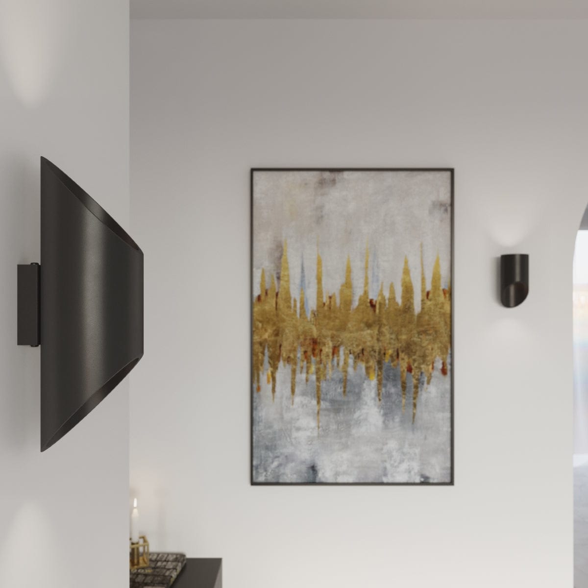 Penne Svart Aluminium Vägglampa - Minimalistisk G9 LED Lampa - 10x12x30 cm