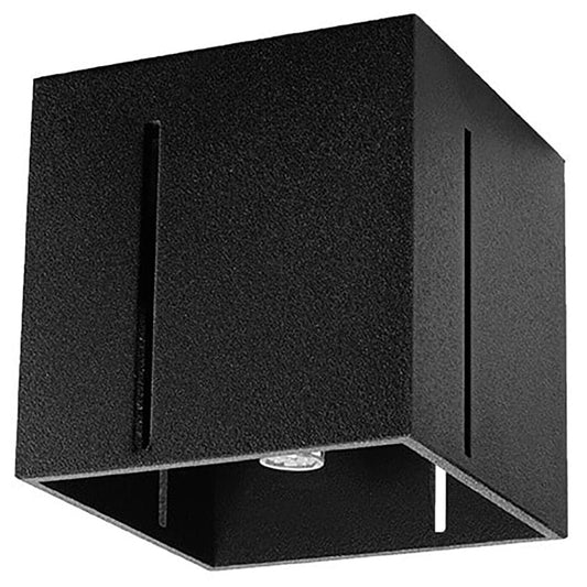 PIXAR Taklampa - Svart - Modern Aluminiumdesign - Perforerad Skärm - Utbytbart G9 Lampa - Futuristisk Belysning - Lätt Montering på Yta