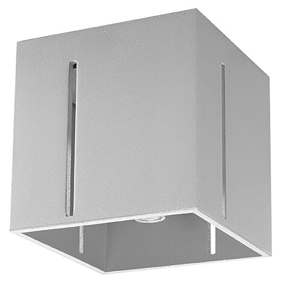 PIXAR Taklampa - Grå - Modern Aluminiumdesign - Perforerad Skärm - Bytbara G9-lampor - Futuristisk Belysning - Enkel Ytmontering