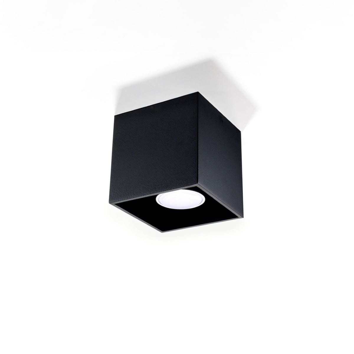 Quad Black Ceiling/Wall Lamp - Modern Cylindrical Design - LED - Aluminium