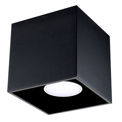 Quad Black Ceiling/Wall Lamp - Modern Cylindrical Design - LED - Aluminium