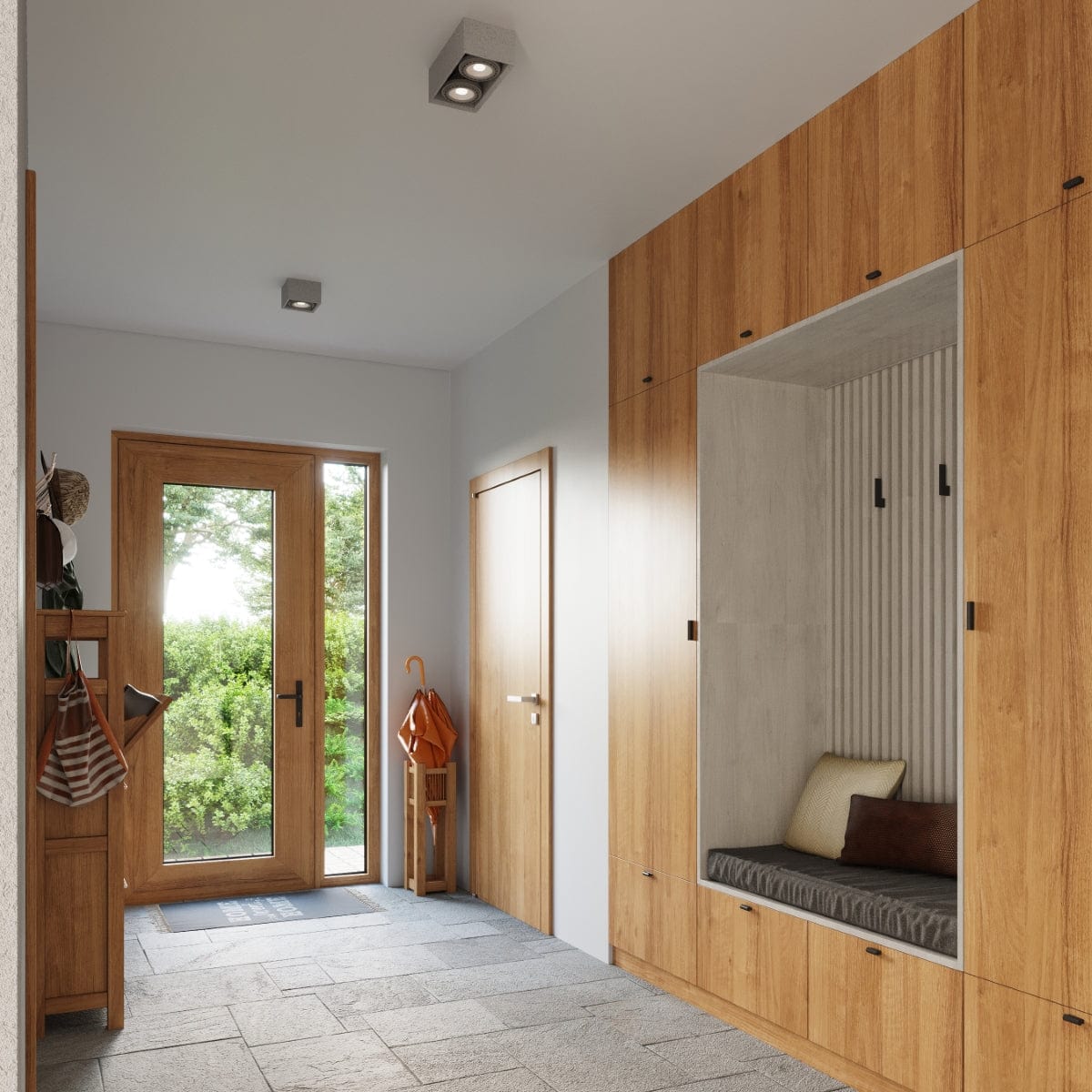 QUATRO 2 Betong Taklampa - Minimalistisk Design - Betongkonstruktion - Lätt att Rengöra - Utbytbara GU10 Glödlampor - Perfekt för Loft eller Industriella Interiörer