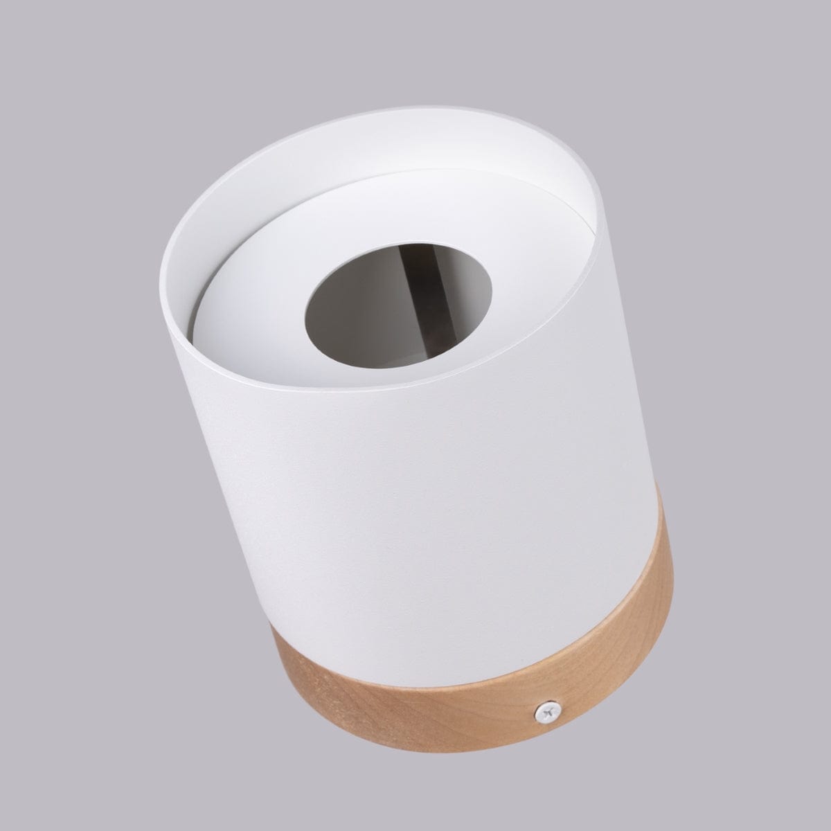 RIF Taklampa Vit - Elegant Design - Naturlig Träfinish - Mjuk LED-ljus - Energibesparande - Idealisk för Vardagsrum och Kontor