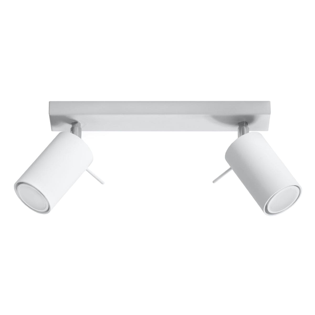 Ring 2-Ljus Justerbar Spotlight - Modern Stål Taklampa - Vit - 30x6x16 cm