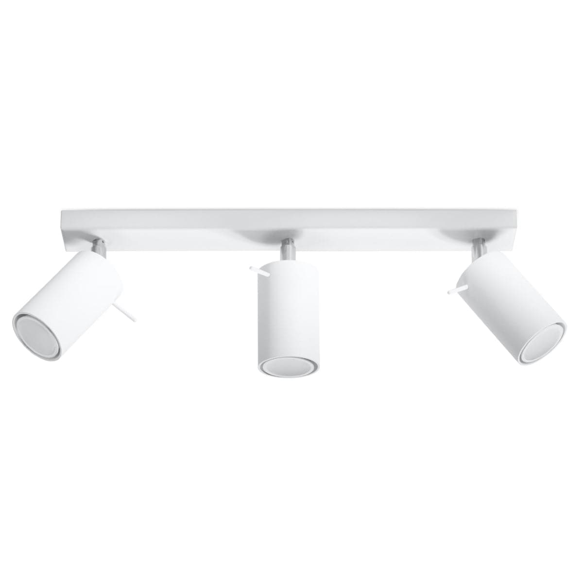 Ring 3-Ljus Justerbar Spotlight - Modern Stål Taklampa - Vit - 45x6x16 cm