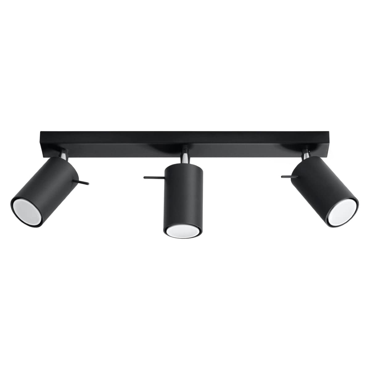 Ring Triple Black Spotlight - Modern Justerbar Stål Taklampa - 45x6x16 cm