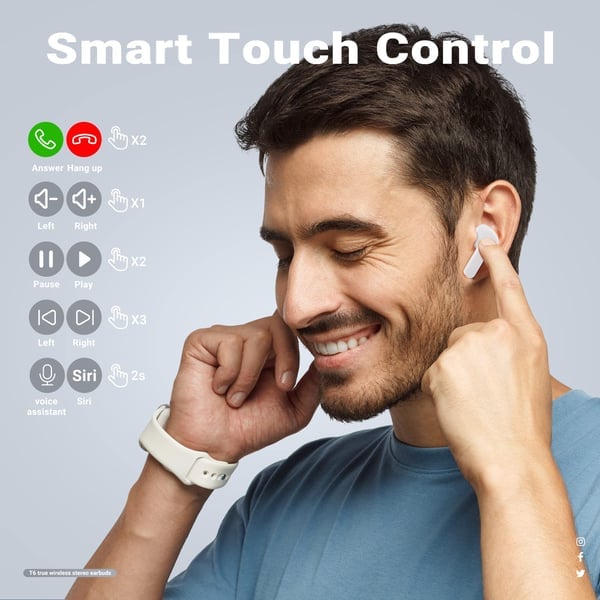 SONICPULSE – Trådlösa Bluetooth-hörlurar med LED-display och djup basljud