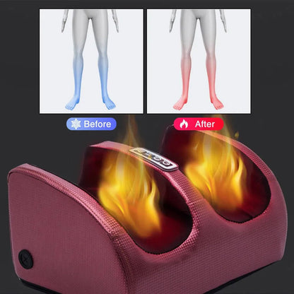 SOOTHESTEP - Lyxig Shiatsu fotmassageapparat med värmefunktion