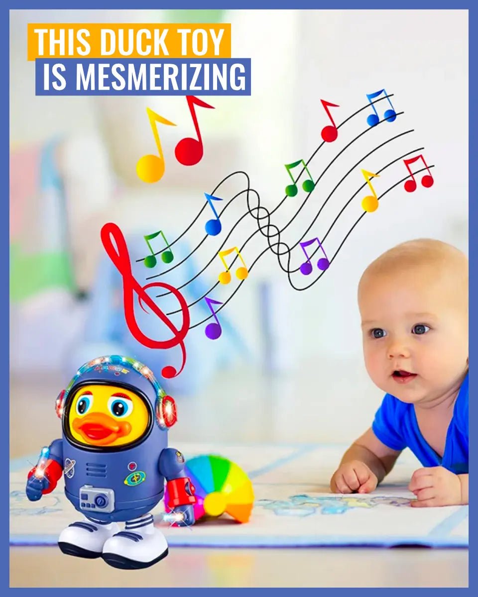 SPACEWADDLE – Dansande leksak för bebisar med ljus &amp; musik